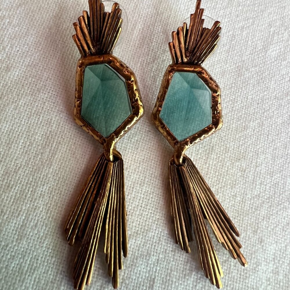 Oscar de la Renta Crystal drop earrings for pierced ears